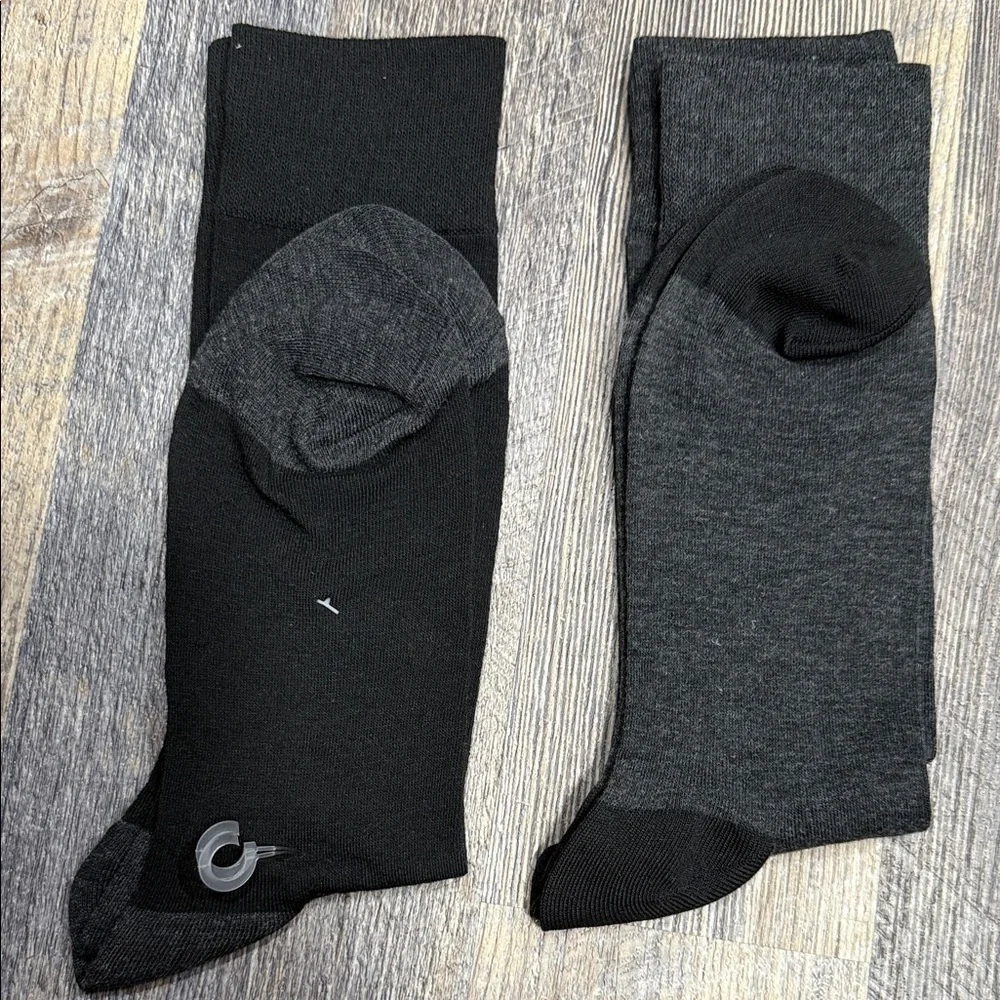 2 Polo by Ralph Lauren Men's Classic Black and Gray Socks